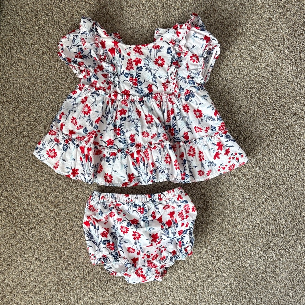 Janie & Jack Floral Bloomer Set